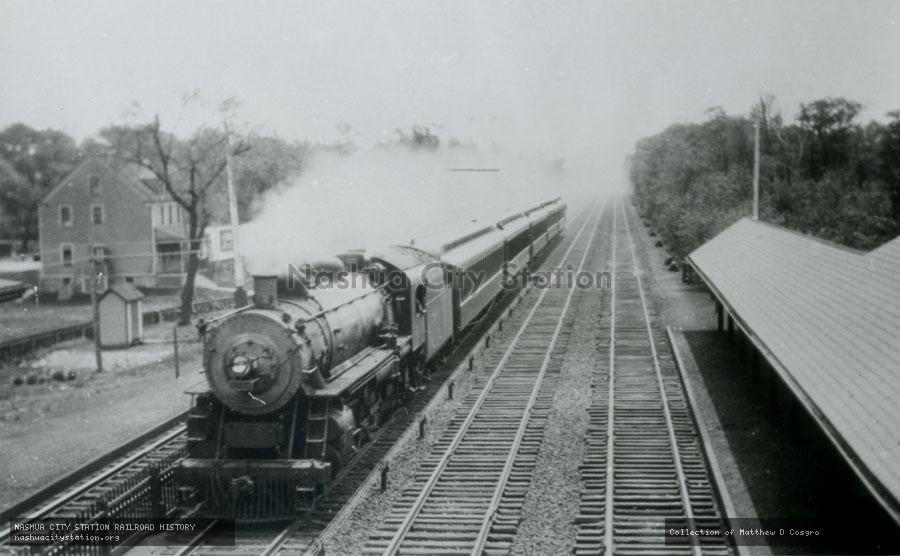 Postcard: New Haven Railroad at Hazelwood, Hyde Park, Massachusetts